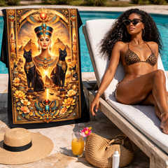 Majestic Egyptian Royal - Beach Towel