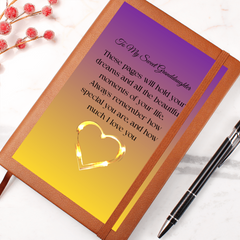 To My Sweet Granddaughter - Graphic Journal With Gift Wrap