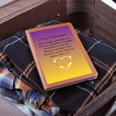 To My Sweet Granddaughter - Graphic Journal With Gift Wrap