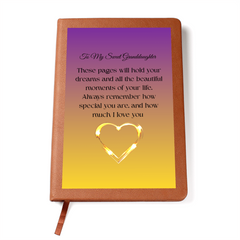To My Sweet Granddaughter - Graphic Journal With Gift Wrap