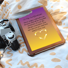 To My Sweet Granddaughter - Graphic Journal With Gift Wrap