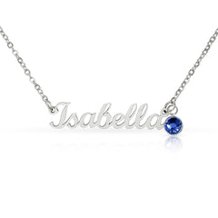 My Only Love - Custom Name Necklace with Birthstone