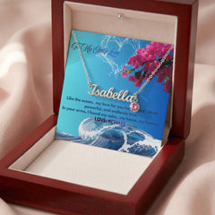 My Only Love - Custom Name Necklace with Birthstone