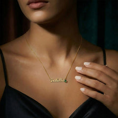 My Only Love - Custom Name Necklace with Birthstone
