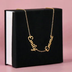 Custom Names Necklace for Mom – Multiple Name Pendant, Meaningful Mother's Day Gift