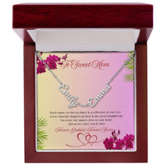 Mother's Love Necklace – Personalized Multiple Names Jewelry for Mom, Family Keepsake Gift