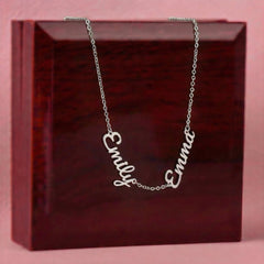 Custom Names Necklace for Mom – Multiple Name Pendant, Meaningful Mother's Day Gift