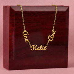 Custom Names Necklace for Mom – Multiple Name Pendant, Meaningful Mother's Day Gift