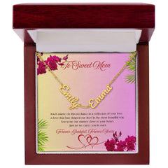 Mother's Love Necklace – Personalized Multiple Names Jewelry for Mom, Family Keepsake Gift