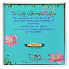 Mother's Love Engraved Ring – Custom Names Ring for Mom