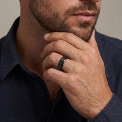 To My Only One - Engraved  Men's Ring (For Husband)