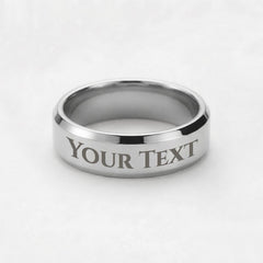 To My Only One - Engraved  Men's Ring (For Husband)