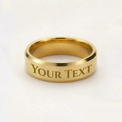 To My Only One - Engraved  Men's Ring (For Husband)