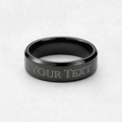 To My Love - Engraved Men's Ring (For Husband, Boyfriend)
