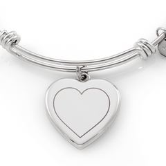 You are My Heart - Engraved Luxury Heart Bracelet