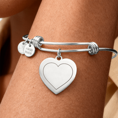 You are My Heart - Engraved Luxury Heart Bracelet