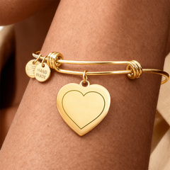 You are My Heart - Engraved Luxury Heart Bracelet