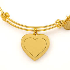 You are My Heart - Engraved Luxury Heart Bracelet