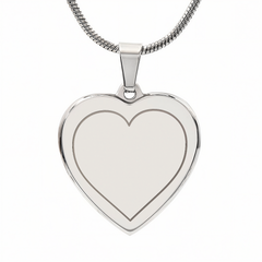 You Are My Heart - Engraved Heart Necklace
