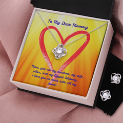 You Are My Sunshine - Love Knot Necklace & Earring Set