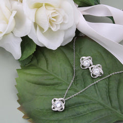 You Are My Sunshine - Love Knot Necklace & Earring Set