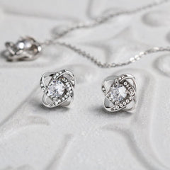 Beautiful Mom - Love Know Necklace & Earring Set (for Mom)