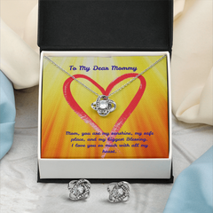 You Are My Sunshine - Love Knot Necklace & Earring Set