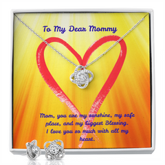 You Are My Sunshine - Love Knot Necklace & Earring Set