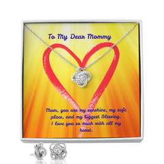 You Are My Sunshine - Love Knot Necklace & Earring Set