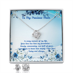 Precious Mom - Love Knot Necklace & Earring Set (for Mom)