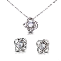 Beautiful Mom - Love Know Necklace & Earring Set (for Mom)