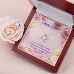 Amazing Mom - Love Knot Necklace & Earring Set (for Mom)