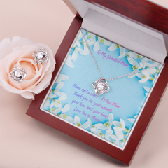 Beautiful Mom - Love Know Necklace & Earring Set (for Mom)
