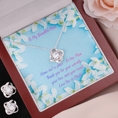 Beautiful Mom - Love Know Necklace & Earring Set (for Mom)