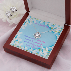 Beautiful Mom - Love Know Necklace & Earring Set (for Mom)