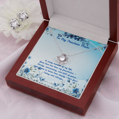 Precious Mom - Love Knot Necklace & Earring Set (for Mom)