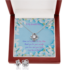 Beautiful Mom - Love Know Necklace & Earring Set (for Mom)
