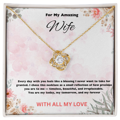 For My Amazing Wife - Love Knot Necklace