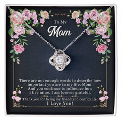 Forever Grateful - Love Knot Necklace (Mom)
