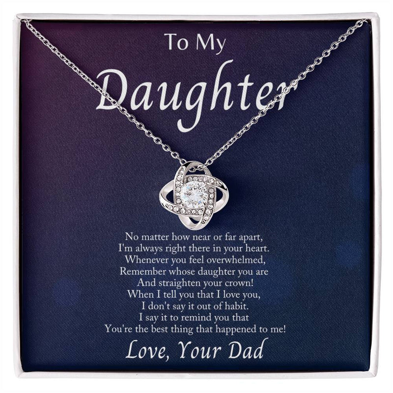 Im Always With You - Love Knot Necklacec