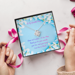 Home is My Mom - Love Knot necklace (for Mom)