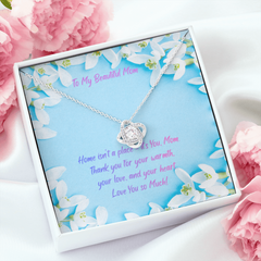 Home is My Mom - Love Knot necklace (for Mom)