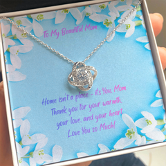 Home is My Mom - Love Knot necklace (for Mom)