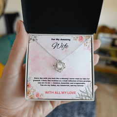 For My Amazing Wife - Love Knot Necklace