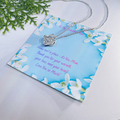 Home is My Mom - Love Knot necklace (for Mom)