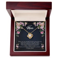 Forever Grateful - Love Knot Necklace (Mom)
