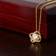 Home is My Mom - Love Knot necklace (for Mom)