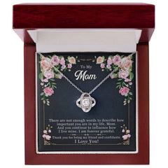 Forever Grateful - Love Knot Necklace (Mom)