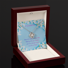 Home is My Mom - Love Knot necklace (for Mom)