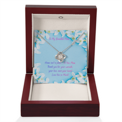 Home is My Mom - Love Knot necklace (for Mom)